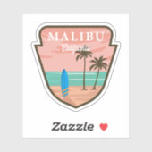 Malibu Sticker California Beach Malibu welkomsttas (Vel)