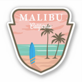 Malibu Sticker California Beach Malibu welkomsttas
