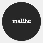 Malibu-sticker Ronde Sticker (Voorkant)