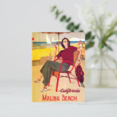 Malibu-strand Briefkaart (Staand voorkant)