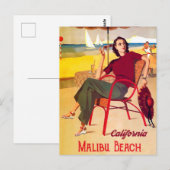 Malibu-strand Briefkaart (Voorkant / Achterkant)