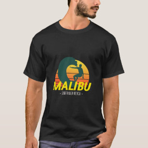 Malibu strandsurfplek t-shirt