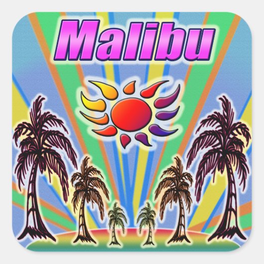 Malibu Summer Love Sticker (Voorkant)