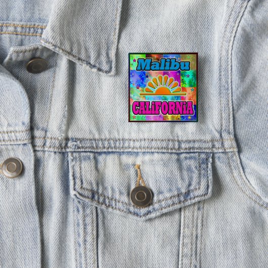 Malibu Sun en Palms Button (In situ)