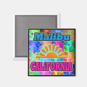 Malibu Sun en Palms Magnet (Voorkant / Achterkant)