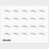 Malibu Sunset Ronde Sticker (Vel)