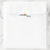 Malibu Sunset Ronde Sticker (Tas)