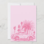 Malibu Sweet Zestien Verjaardagsfeestje Kaart (Achterkant)