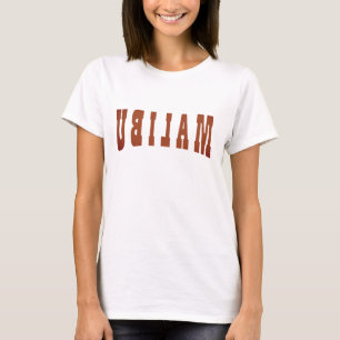"Malibu" t-shirt ontwerp