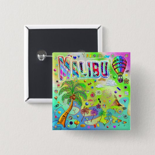 Malibu Tijdloze Melody Button (Voorkant /achterkant)