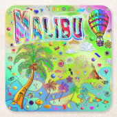 Malibu Timeless Melody Coaster Kartonnen Onderzetters (Voorkant)