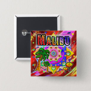 Malibu Tropische Vrienden Button