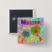 Malibu Vacation Target Button (Voorkant /achterkant)