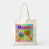 Malibu Vacation Target Canvas tas (Achterkant)