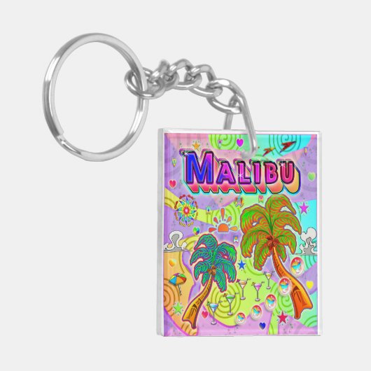 Malibu Vacation Target Sleutelhanger (Voorkant Links)