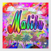 Malibu Vista Express-vensterkoppeling Raamsticker (Vel)