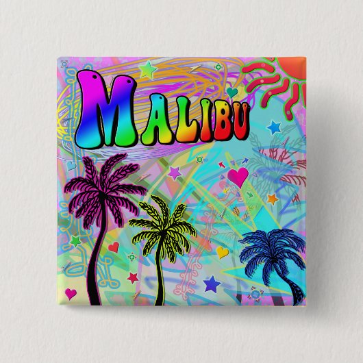 Malibu Vivid Romance Button (Voorkant)
