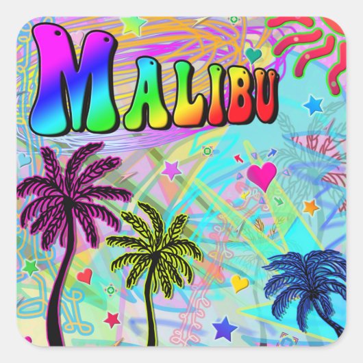 Malibu Vivid Romance Sticker (Voorkant)