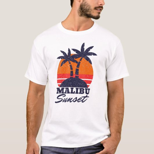 Malibu zomer T-shirt (Voorkant)