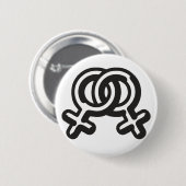 Malicia HomoWomen Ronde Button 5,7 Cm (Voorkant /achterkant)