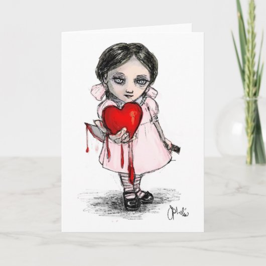 Malicious Valentijn Girl Feestdagen Kaart (Voorkant)