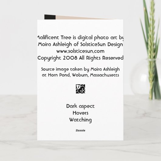 Malificent Tree Kaart (Achterkant)