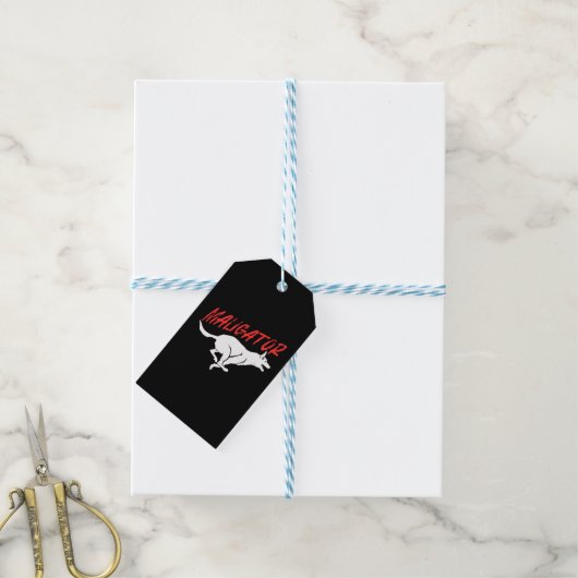 Maligator Belgische Malinois Cadeaulabel (Met Touw)