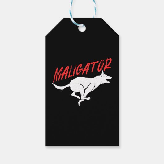Maligator Belgische Malinois Cadeaulabel (Voorkant)