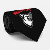 Maligator Belgium Malinois Hondenliefhebber Animal Stropdas (Opgerold)