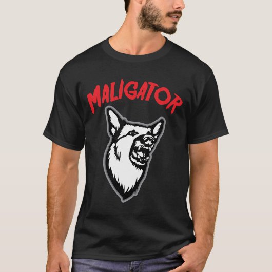 Maligator Belgium Malinois Hondenliefhebber Animal T-shirt (Voorkant)