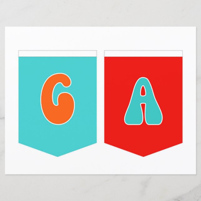 Maligayang Kaarawan Banner GA (Voorkant)