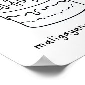 Maligayang Kaarawan Filippijnse verjaardagscadeau  Poster (Hoek)