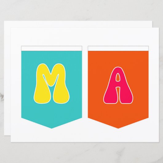 Maligayang Kaarawan MA Banner (Voorkant / Achterkant)