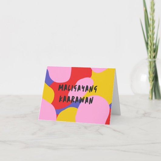 Maligayang kaarawan, Tagalog, Filippijnse verjaard Kaart (Voorkant)