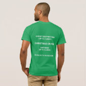 Maligayang Pask-OH SHIP! Gold kerstcruise T-shirt (Achterkant volledig)