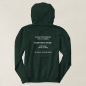 Maligayang Pask-OH SHIP! Zilverkerstcruise Hoodie (Design achterkant)