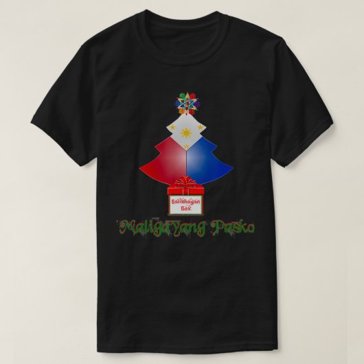 Maligayang Pasko Filipijns kerstfeest T-shirt (Design voorkant)