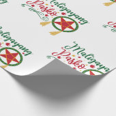 Maligayang Pasko Filipino KerstFilipijnen Cadeaupapier (Hoek)