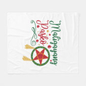 Maligayang Pasko Filipino KerstFilipijnen Fleece Deken (Voorkant (Horizontaal))