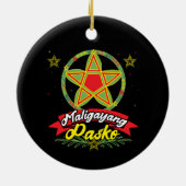 Maligayang Pasko Filipino KerstFilipijnen Keramisch Ornament (Achterkant)