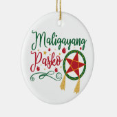 Maligayang Pasko Filipino KerstFilipijnen Keramisch Ornament (Rechts)