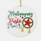 Maligayang Pasko Filipino KerstFilipijnen Keramisch Ornament (Voorkant)