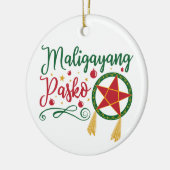 Maligayang Pasko Filipino KerstFilipijnen Keramisch Ornament (Links)