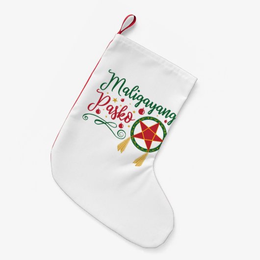Maligayang Pasko Filipino KerstFilipijnen Kleine Kerstsok (Voorkant (Hangend))