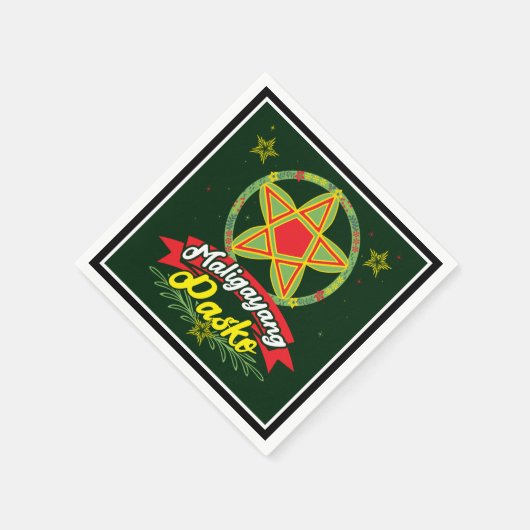 Maligayang Pasko Filipino KerstFilipijnen Servet (Hoek)