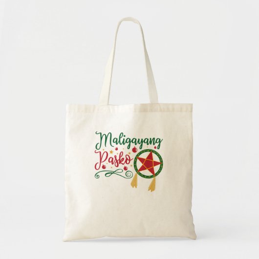 Maligayang Pasko Filipino KerstFilipijnen Tote Bag (Voorkant)