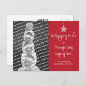 Maligayang Pasko Foto Briefkaart (Voorkant / Achterkant)