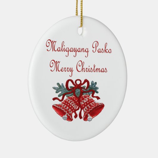 Maligayang Pasko Keramisch Ornament (Rechts)