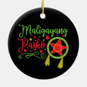 Maligayang Pasko kerstFilipino Filippijnen Keramisch Ornament (Achterkant)