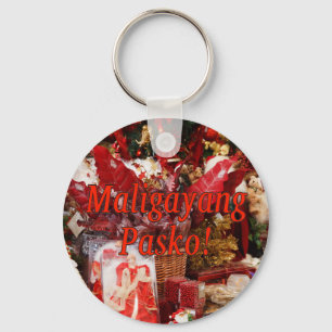 Maligayang Pasko! Vrolijk kerstfeest in Tagalog rf Sleutelhanger